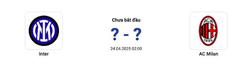 Nhận định Inter vs AC Milan